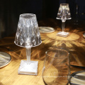 Hotel Acrylic Portable Rechargeable Led Crystal Table Light